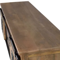 Wohnen Industrial Design TV Lowboard aus Mangoholz - Semian