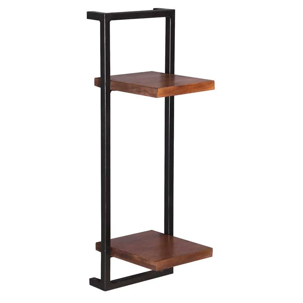 Wohnen Schwarze Möbel|Naturholzmöbel*Industrial Design Wandboard Set - Mendoza (siebenteilig)