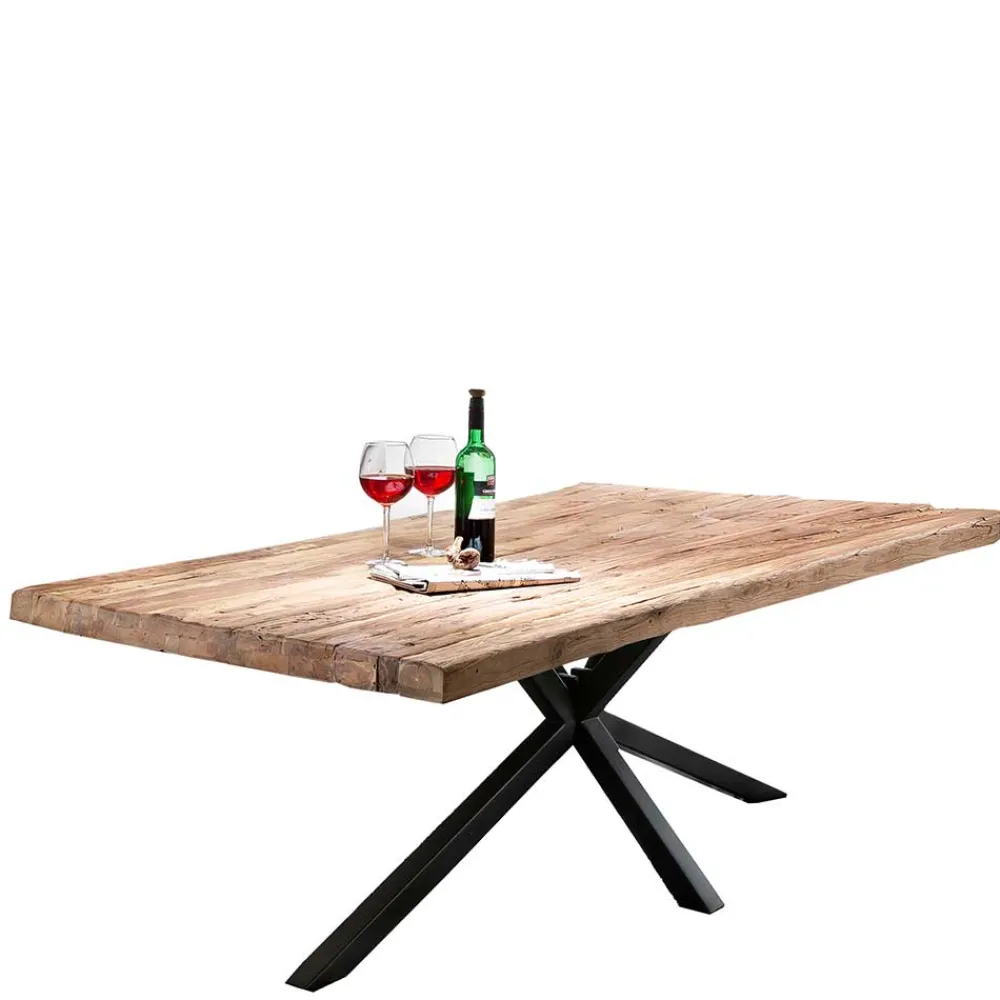 Wohnen Loft Möbel|Industrial Möbel*Industrial Esstisch aus recyceltem Teakholz - Doan
