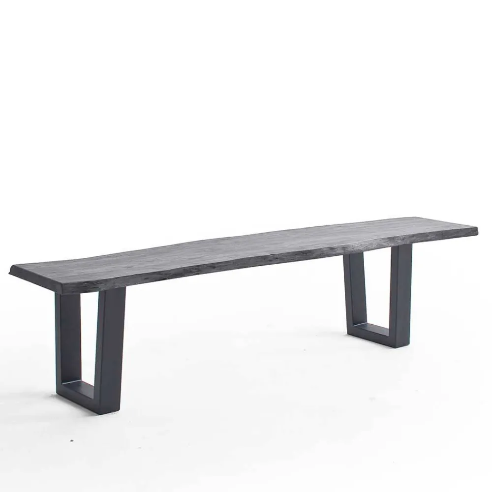 Wohnen Loft Möbel|Industrial Möbel*Industrial Esstischbank in Akazie Grau - Facanella