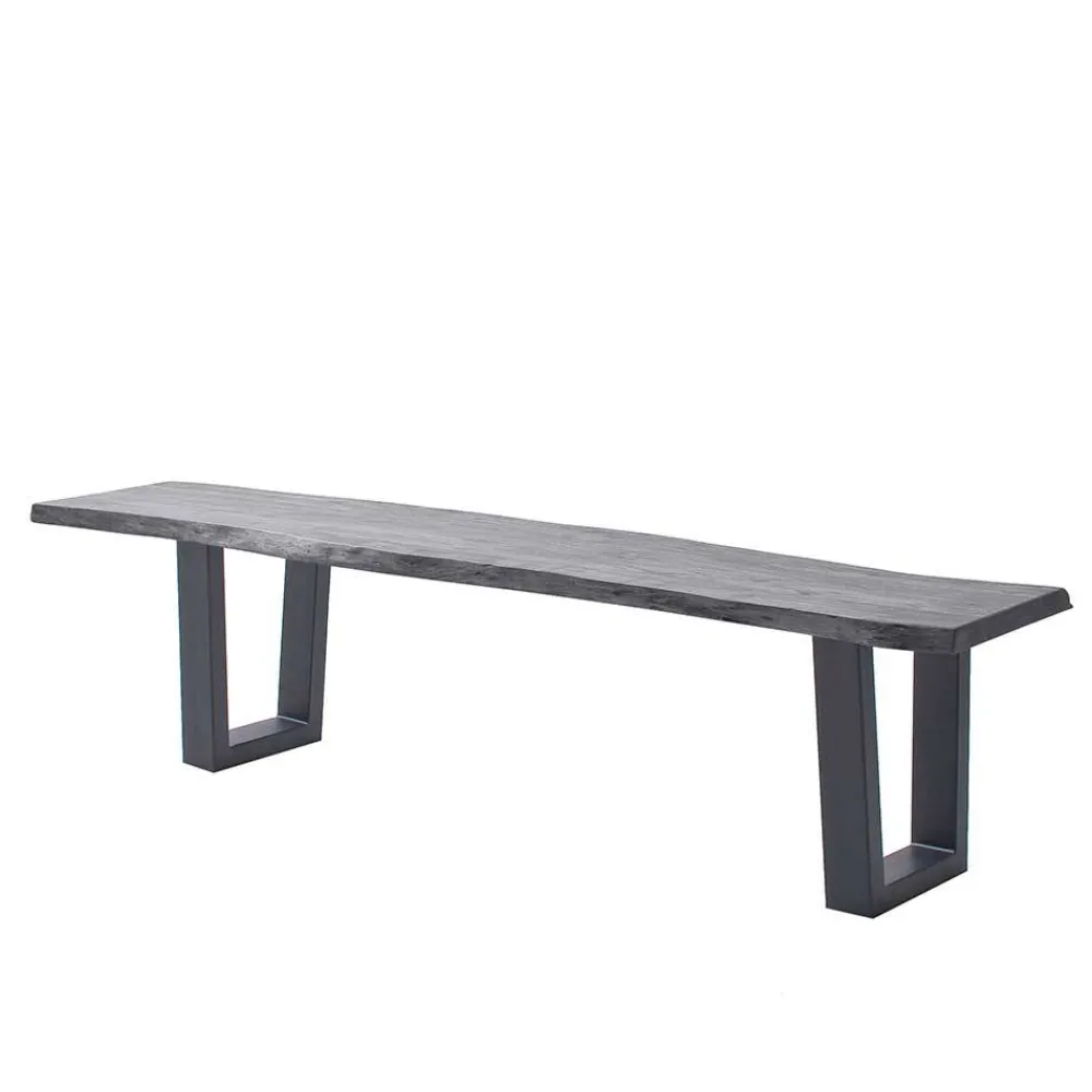 Wohnen Loft Möbel|Industrial Möbel*Industrial Esstischbank in Akazie Grau - Facanella