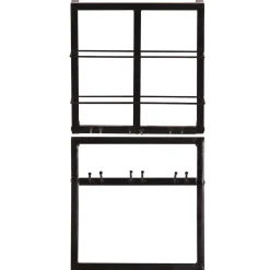 Wohnen Industrial Flaschenhalter Regale - Janie (zweiteilig)