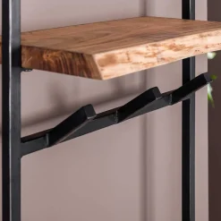 Wohnen Industrial Garderobe mit Ablageboden aus Akazie - Wandawo