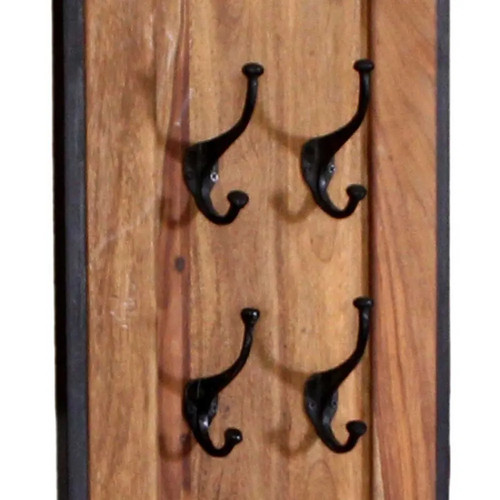 Wohnen Industrial Garderobenpaneele & Schuhbank - Mendoza (dreiteilig)