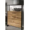 Wohnen Loft Möbel|Industrial Möbel*Industrial Highboard aus Wildeiche und Stahl - Ingbo