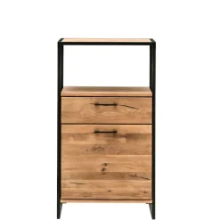 Wohnen Loft Möbel|Industrial Möbel*Industrial Highboard aus Wildeiche und Stahl - Ingbo