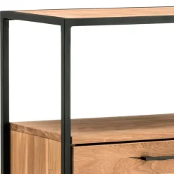 Wohnen Loft Möbel|Industrial Möbel*Industrial Highboard aus Wildeiche und Stahl - Ingbo