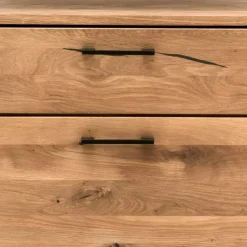 Wohnen Loft Möbel|Industrial Möbel*Industrial Highboard aus Wildeiche und Stahl - Ingbo