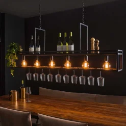 Wohnen Industrial Hängeleuchte mit Ablage Boden - Chica