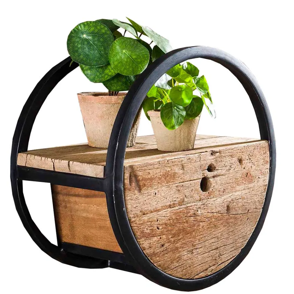 Wohnen Designermöbel*Industrial Hängeregal mit Schublade - Bahirah