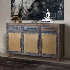 Wohnen Sideboards*Industrial Kombi-Kommode aus Altholz - Stock