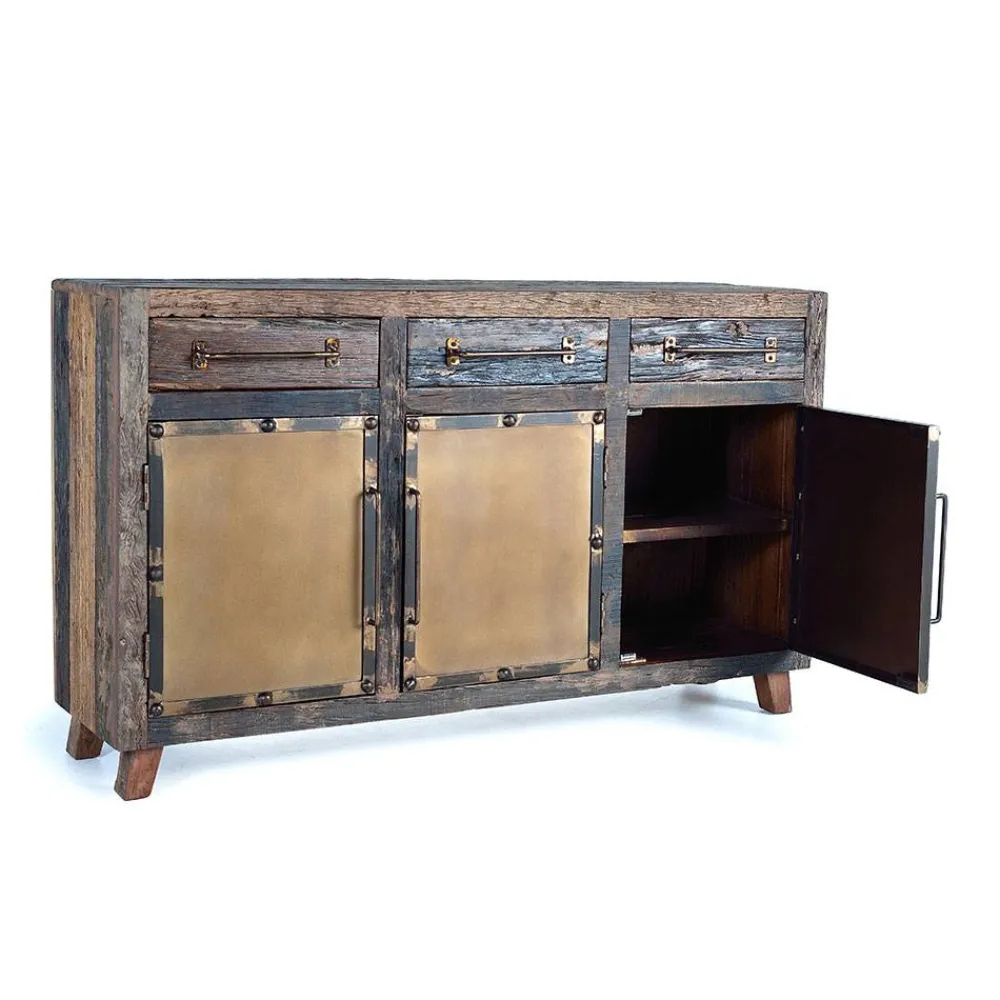 Wohnen Sideboards*Industrial Kombi-Kommode aus Altholz - Stock