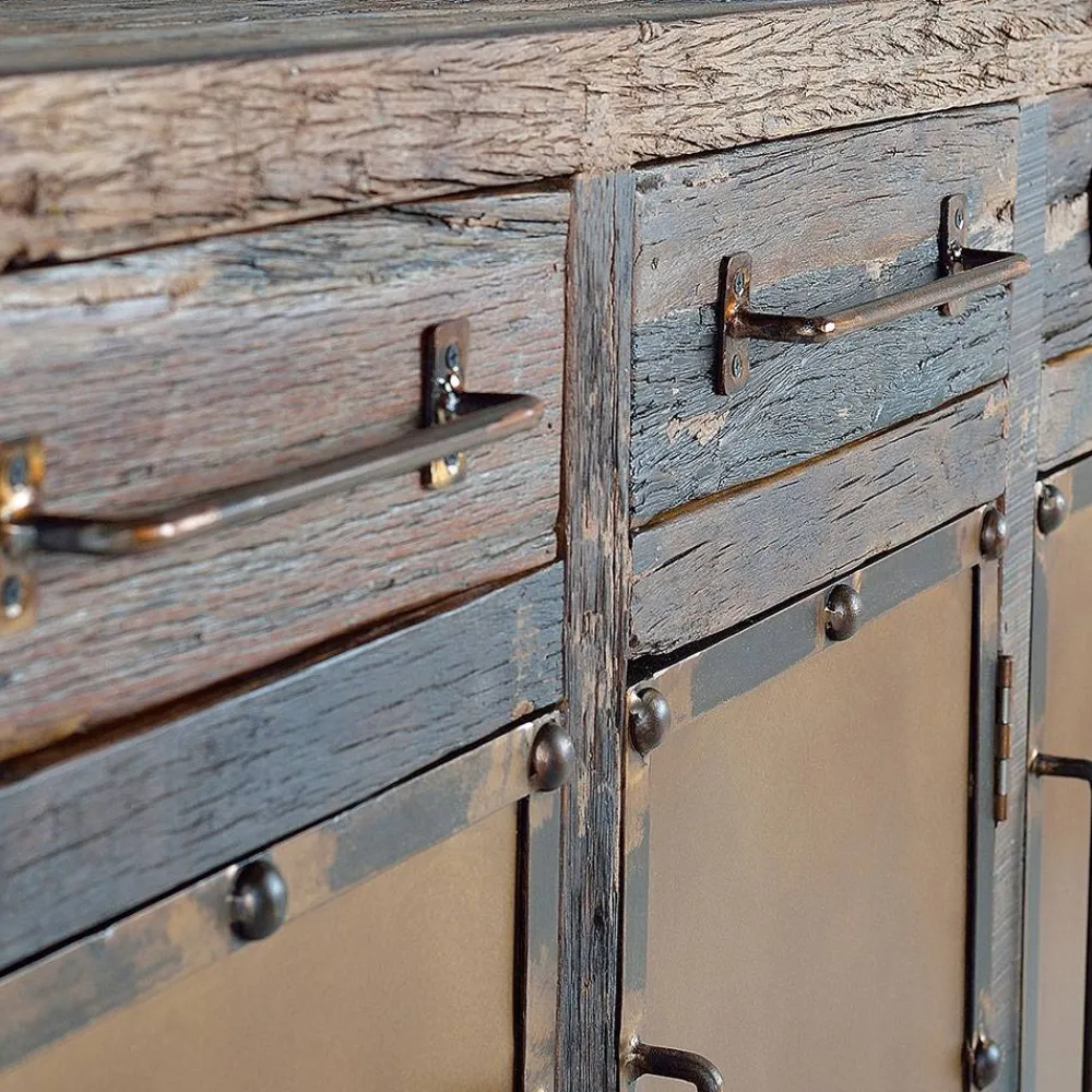 Wohnen Sideboards*Industrial Kombi-Kommode aus Altholz - Stock