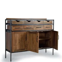 Wohnen Industrial Kommode mit acht Schubladen - Zinova