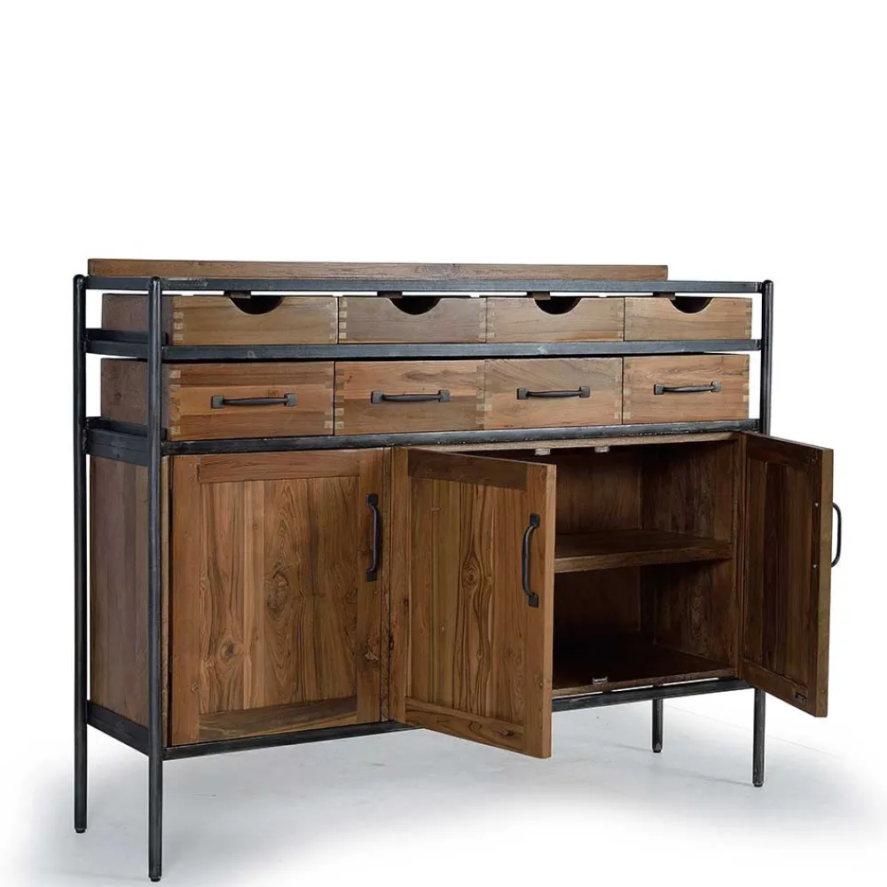 Wohnen Industrial Kommode mit acht Schubladen - Zinova