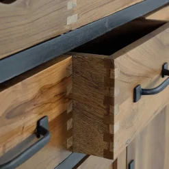 Wohnen Industrial Kommode mit acht Schubladen - Zinova