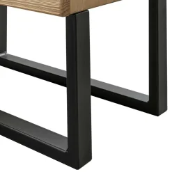 Wohnen Industrial Nachtkommode aus Kiefer Massivholz - Catania