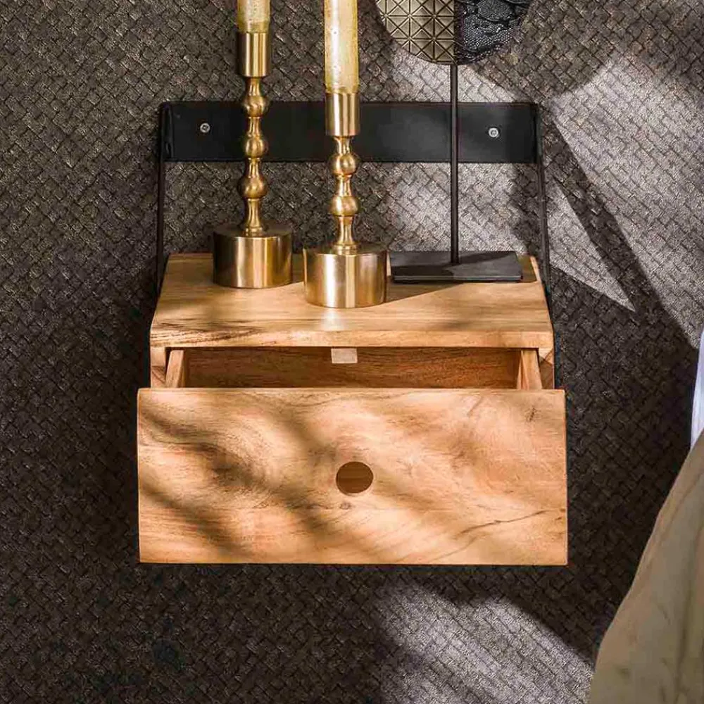 Wohnen Industrial Nachtkonsolen Duo - Tessina (2er Set)