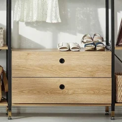 Wohnen Industrial Regal für Garderobe Aufbewahrung - Sunset