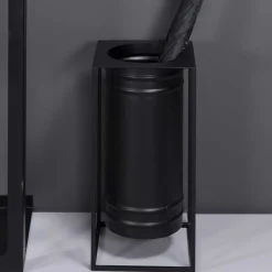 Wohnen Industrial Schirmständer in Schwarz - Tunapuna