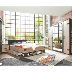 Wohnen Industrial Schlafzimmereinrichtung Set - Ardila (vierteilig)