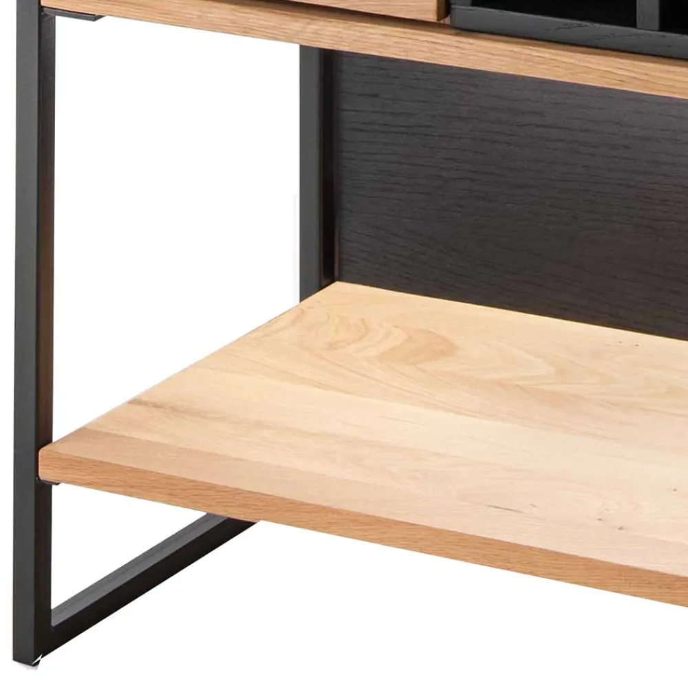 Wohnen Vitrinen|Wohnzimmer-Vitrinen*Industrial Schrank aus Wildeiche Massivholz - Manarola