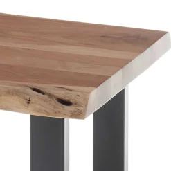 Wohnen Bürotische*Industrial Schreibtisch mit Baumkante Akazie - Amlina