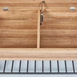 Wohnen Industrial Schuhbank in Wildeiche Optik - Vedrico