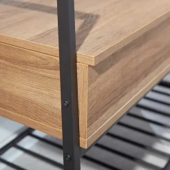 Wohnen Industrial Schuhbank in Wildeiche Optik - Vedrico