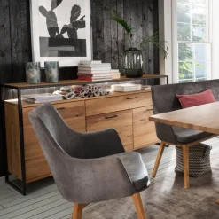 Wohnen Sideboards*Industrial Sideboard aus Wildeiche und Stahl - Ingbo