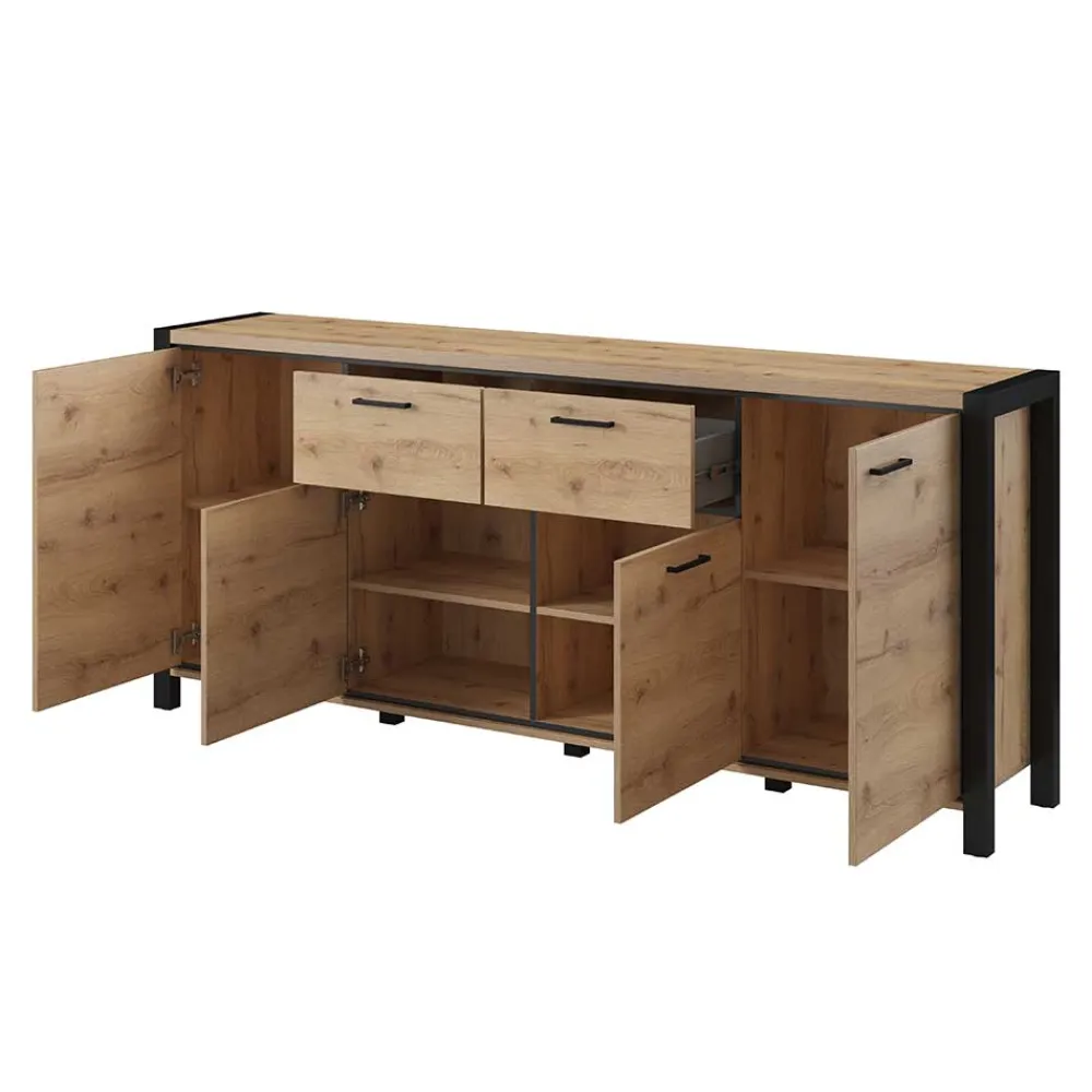 Wohnen Industrial Sideboard in 213x91x41 cm - Zavorra