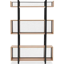 Wohnen Industrial Standregal in Schwarz - Felictas