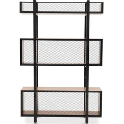 Wohnen Industrial Standregal in Schwarz - Felictas