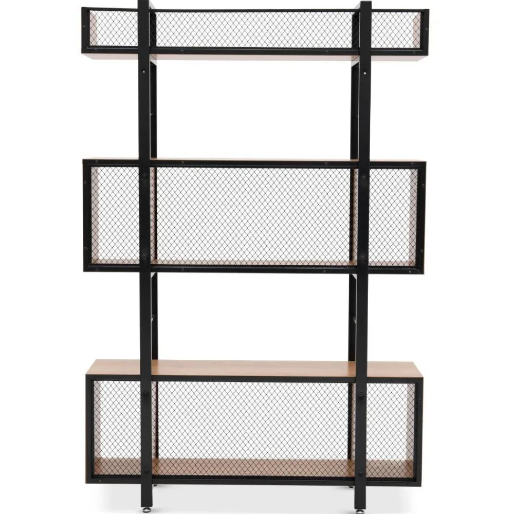 Wohnen Industrial Standregal in Schwarz - Felictas