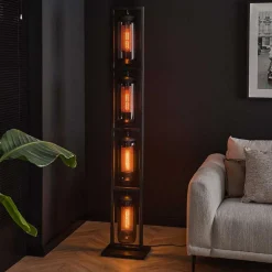 Wohnen Lampen & Leuchten*Industrial Stehleuchte 4-flammig - Shoff