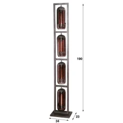 Wohnen Lampen & Leuchten*Industrial Stehleuchte 4-flammig - Shoff