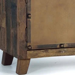 Wohnen Industrial TV Kommode aus Altholz und Metall - Stock