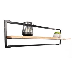 Wohnen Industrial Wandboard aus Akazie Massivholz - Ian