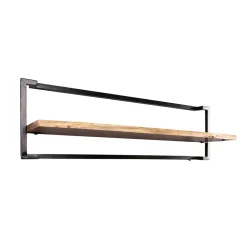 Wohnen Industrial Wandboard aus Akazie Massivholz - Ian