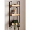 Wohnen Industrial Wandregal mit drei Ablagen - Karibia
