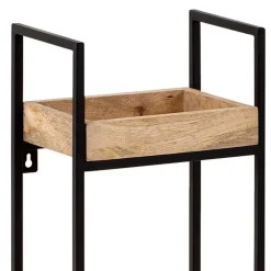 Wohnen Industrial Wandregal mit drei Ablagen - Karibia