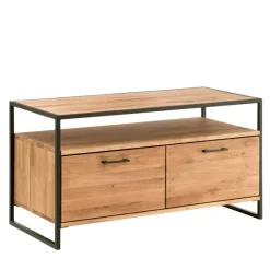Wohnen Industrial-TV-Board aus Wildeiche Massivholz - Ingbo