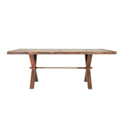 Wohnen Industrie Esstisch Valcmeris in Braun Bunt