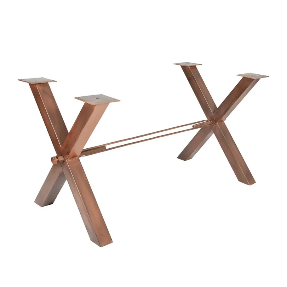 Wohnen Industrie Esstisch Valcmeris in Braun Bunt