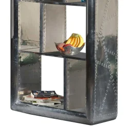 Wohnen Industry Design Regal mit Alu Oberfläche - Pilot