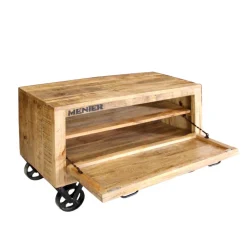 Wohnen Industry Garderobenmöbel Indri aus Mangobaum Massivholz (sechsteilig)