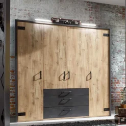 Wohnen Industry Kleiderschrank mit 200 cm Breite - Bram