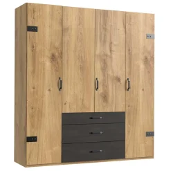 Wohnen Industry Kleiderschrank mit 200 cm Breite - Bram