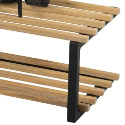 Wohnen Wohnzimmer-Regale|Esszimmerregale*Industry Schuhregal in Schwarz & Natur - Zoccos