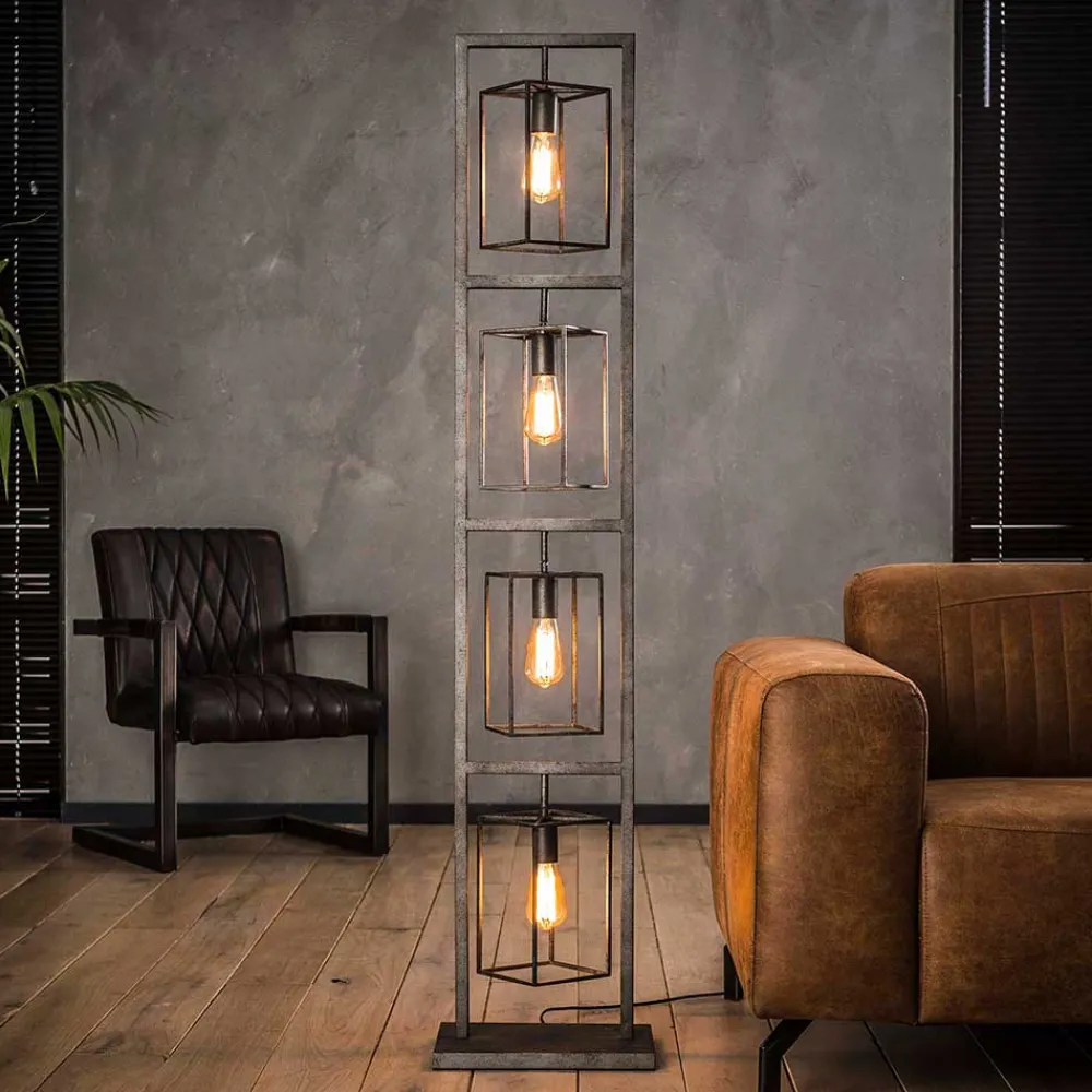 Wohnen Lampen & Leuchten*Industry Standleuchte mit 4 Lampen - Cranzo